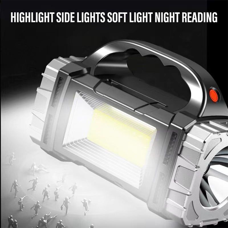 Lanterna LED recarregável de alta potência com Modos de iluminação múltiplos impermeáveis e Power bank